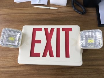 UL CUL approved Red LED Emergency Exit Sign led Combo light