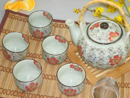 6PCS Ceramic Teaset