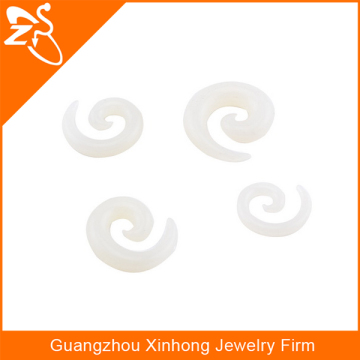 body piercing women jewelry,bulk body jewelry.clear ear spiral manufacturer