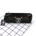 Nylon Pencil Bag Colorful translucence square shape cat style pencil case Supplier