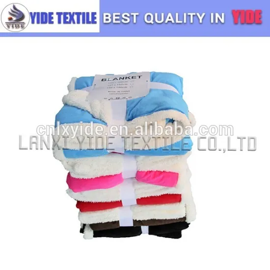 Chinese factory wholesale luxury sofa blankets plush blanket