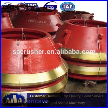 Cone crusher high manganese steel spares parts, concave and mantle parts for cone crusher,Bowl liner parts for cone crusher