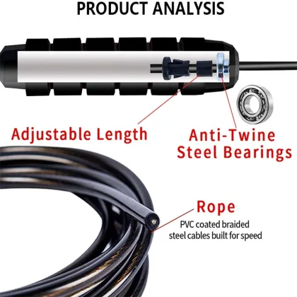 Fitness good quality Skipping Jump Rope For Exercise