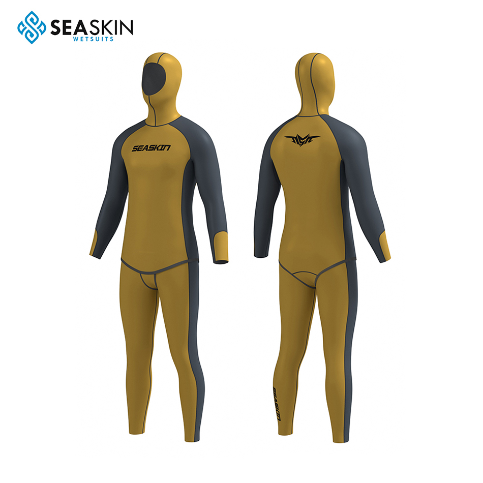 Seaskin Two Pieces Pria Custom Spearfishing Wetsuit