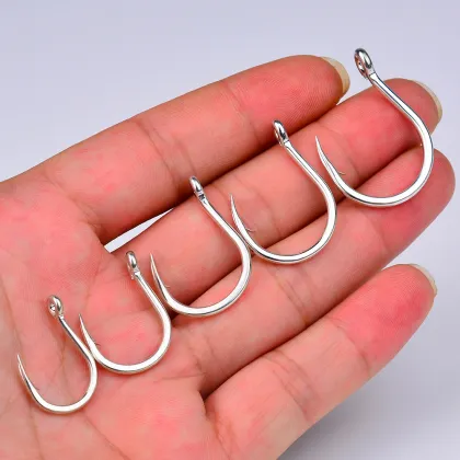 Factory Direct Price High Carbon Steel Fishing Hooks for Deep Ocean - Circle Squid & Grouper with Large Barb