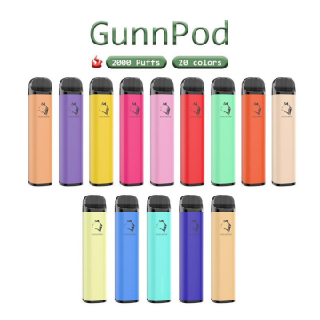 Gunnpod 2000 Puffs Fruit Flavors Disposable Vape