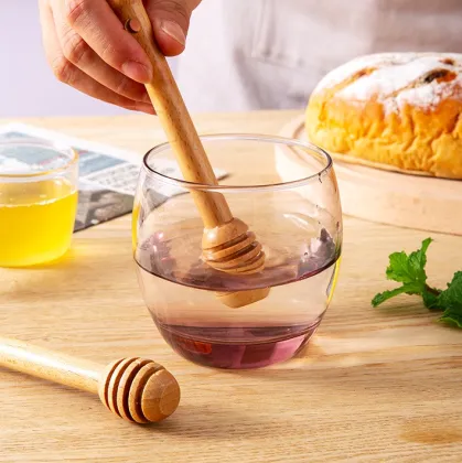 Beech Wooden Honeycomb Stick for Dispensing and Drizzling Honey