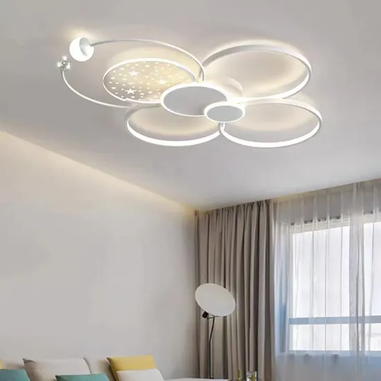 Luxury Gold Circular LED Ceiling Lights for Living Room - Factory Wholesale