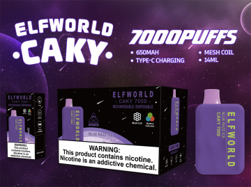 Wholesale Elf World Caky 7000Puffs Rechargeble Vape