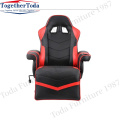 Leather leg bracket and cup bracket gaming chair