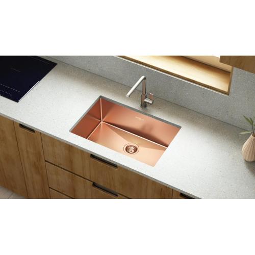 Small Undermount Sink 27 Inch PVD Black Gold Luxury Kitchen Sink Supplier