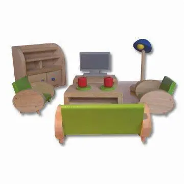 Children's Chair Set, Composed of Sofa, Desk, TV Stand
