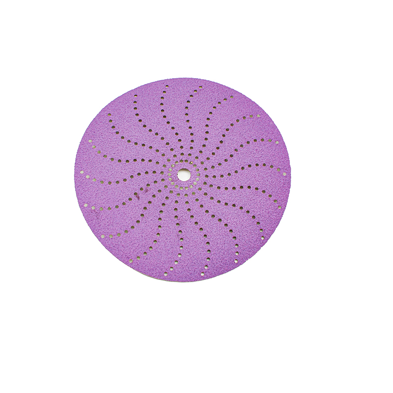 Purple Ceramic Abrasives Sandpaper Discs for Car Paint