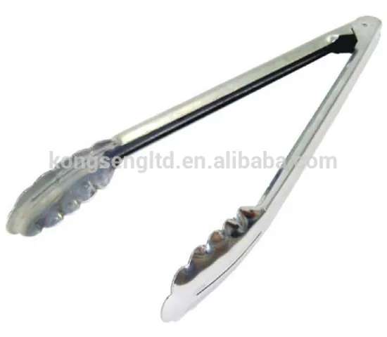 Kitchen Tongs Stainless Steel Manual Spring Tongs
