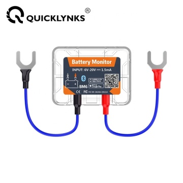 12V Battery Health Monitor with Bluetooth Phone App - Automobile Battery Analysis and Monitoring Equipment BM6