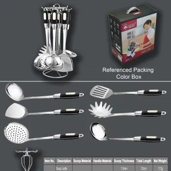 QXF Kitchen Tools 201 Stainless Steel Cooking Utensils Set