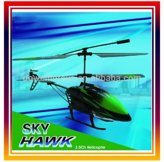 Sky Hawk, 2.4G 3.5ch rc helicopter with gyro and camera.