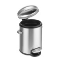 Stainless Steel Round Step-on Trash Can Office