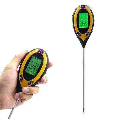 4-in-1 Plant Care Meter: Soil pH, Moisture, and Light Tester