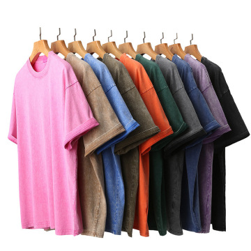 Factory Streetwear 230gsm Oversized Vintage Cotton T-Shirt for Men