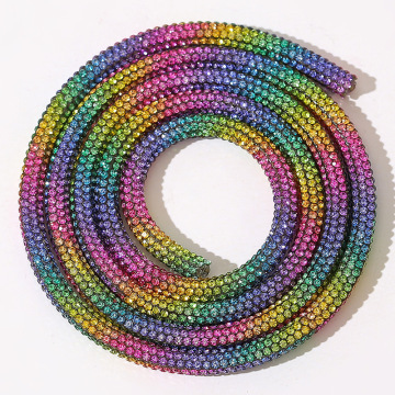 Custom Rainbow Rhinestone Shoelaces: High-Quality Bling for Hoodies and Shoes