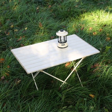 Mesa de campamento plegable de aluminio ajustable para la playa y el picnic