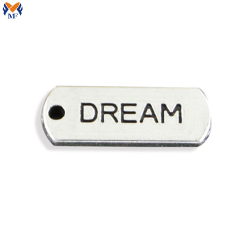 Custom logo metal plate for clothes