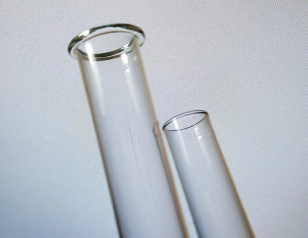 10 * 75 mm tubes à essai en verre transparent