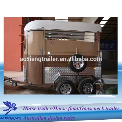 simple semi single horse trailer