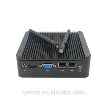 Dual Lan Baytrail celeron J1800 2.41GHz on board Qotom-Q180S X86 dual core fanless mini computer