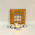 25pcs metal set candle tealight box package