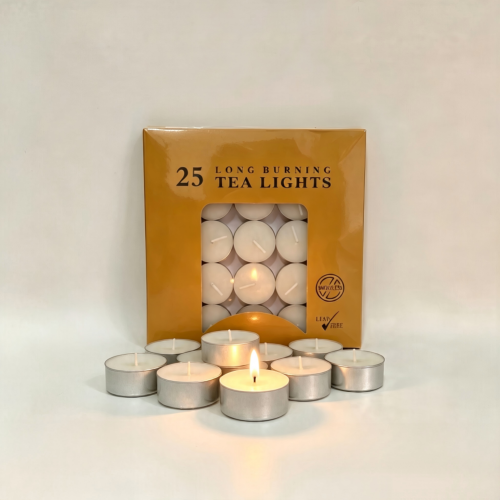 25pcs metal set candle tealight box package