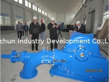 High Efficiency Horizontal Turgo Type Hydro Turbine, Turgo Turbine For Hydro Power Station