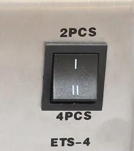 S/S Electric Wide Slot Bread Toaster Defrost Brushed Steel