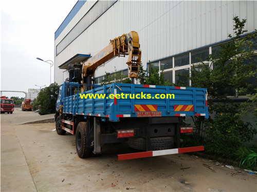 XCMG 4X2 10ton lori lililowekwa kwenye cranes