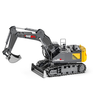 15-Channel Excavator Alloy Spray Remote Control Kids Car Toy