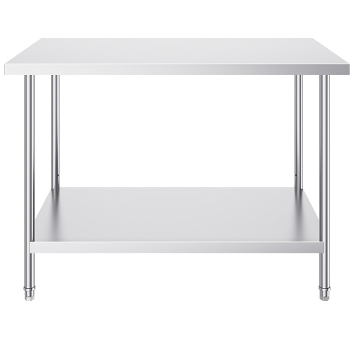 stainless steel work table with wheels stainless steel work table with over shelf Factory