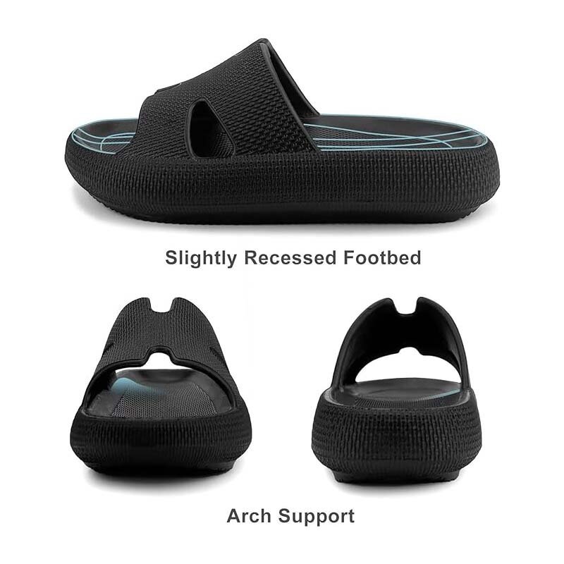 A slipper with a thick bottom on Saturday 2025 is a new style of foreign style, simple, non-slip and super-soft slippers in summ