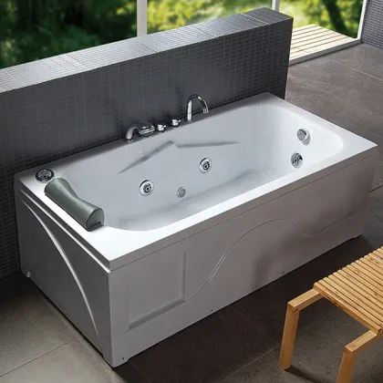 PTB Modern Bathroom Square Smart Whirlpool Tub