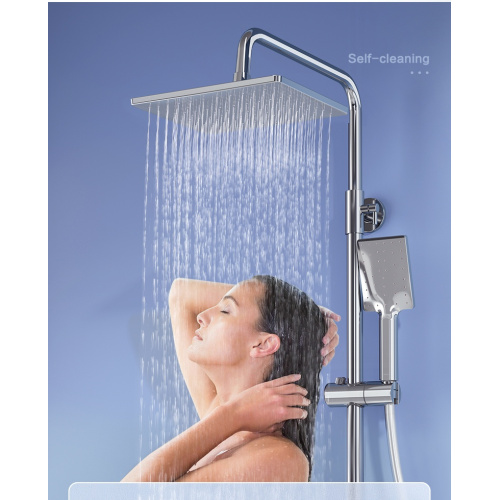 Wall-Mounted Brass Button Swith Shower Faucet Sets