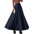 Women's Long Maxi Woolen A Line Skirt