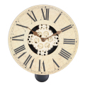 Vintage drewniany zegar ścienny z wahadłem