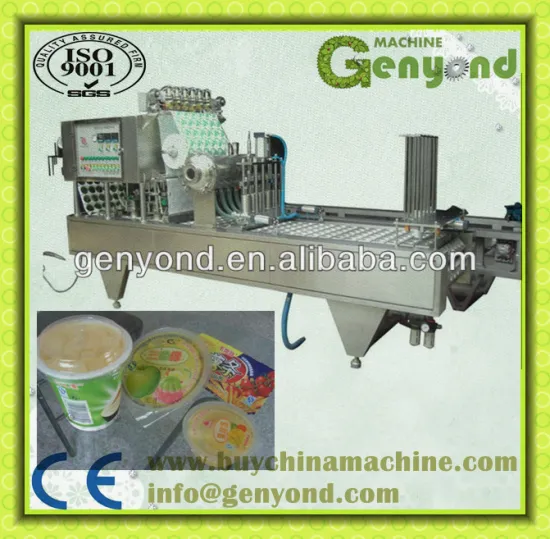 automatic rotary mineral water cup filling and sealing machine