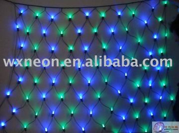 Net LED azzurro e verde