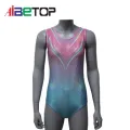 Desgas de dança de ginástica sem mangas Rhinestones