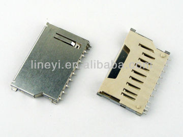 Short SD card connector
