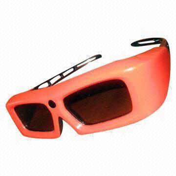 Fashionable Active Shutter 3D Glasses, Perfect for 3D TVs, 3D Books, OEM Orders Accepted