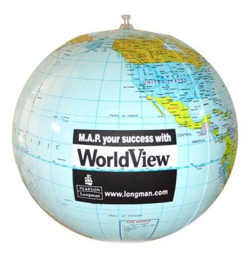 promotional ball inflatable world map beach ball