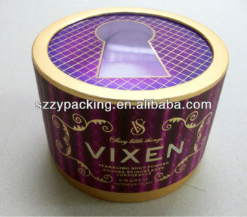 round shape cosmetic paper box