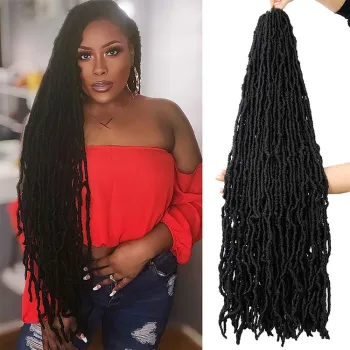 24inch Rasa Faux Locs Crochet Hair Packs Faux  locs Synthetic Braiding Hair Braids Extension  Nu Faux Locs